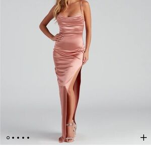 Baby Pink prom dress, size L